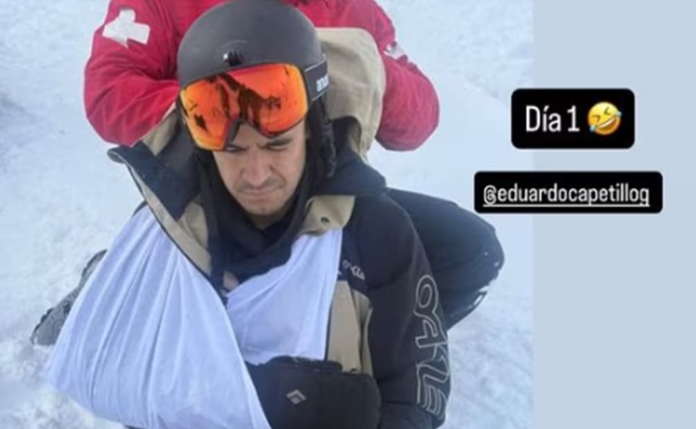 Lalo Capetillo comparte fotografía de su lesión. Foto: Instagram oficial.