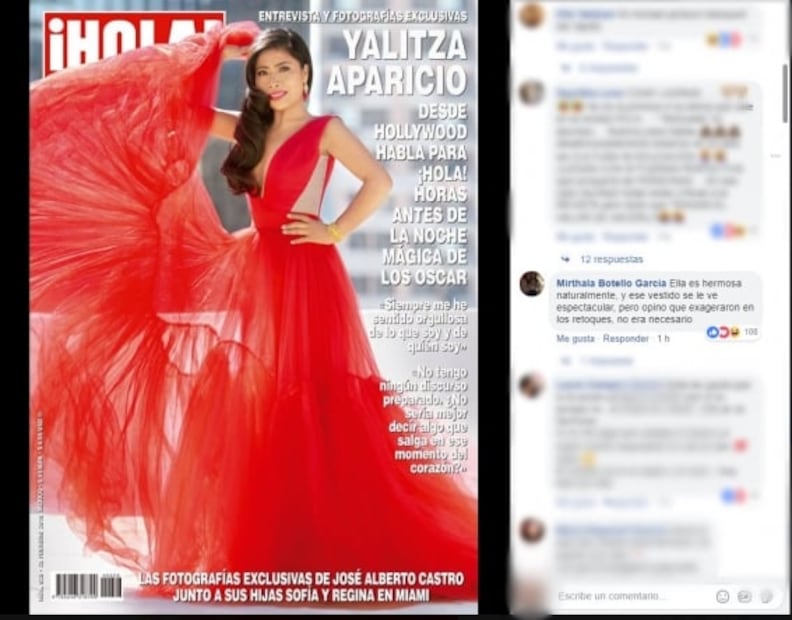 Yalitza Aparicio brilla con vestido rojo en la portada de ¡Hola! México
