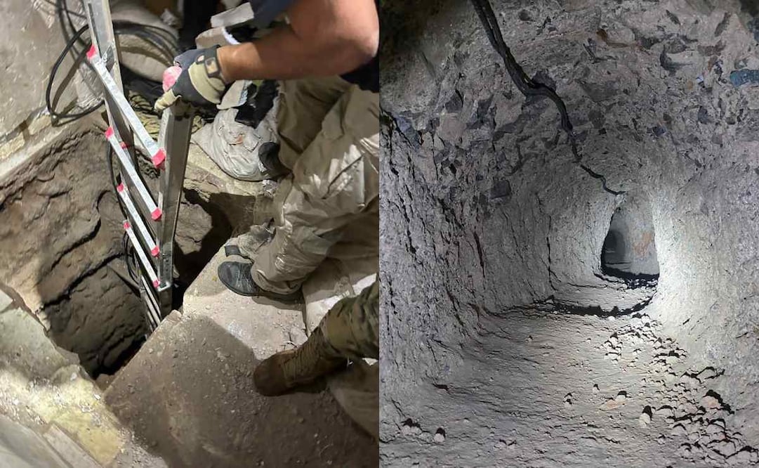 Localización de túnel de 79 metros de longitud en Nogales, Sinaloa. Fotos: Especiales