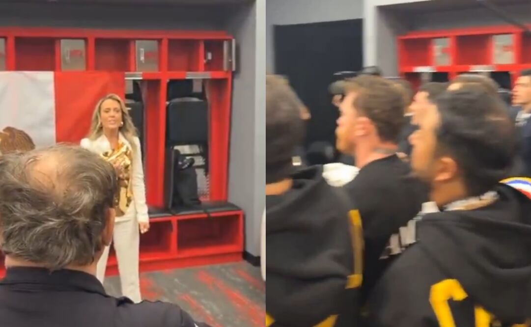 Fey cantó el Himno Nacional Mexicano para Canelo en privado / Foto: Captura de pantalla
