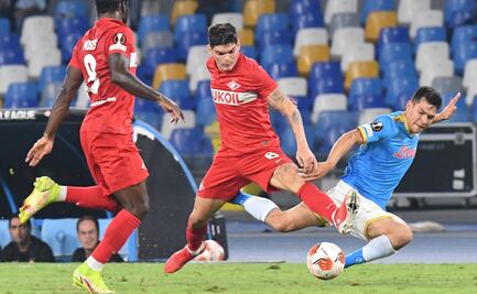 Napoli y 'El Chucky' Lozano pierden en casa ante Spartak Moscú