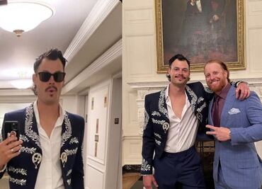 Lanzador de los Dodgers visita la Casa Blanca vestido de mariachi