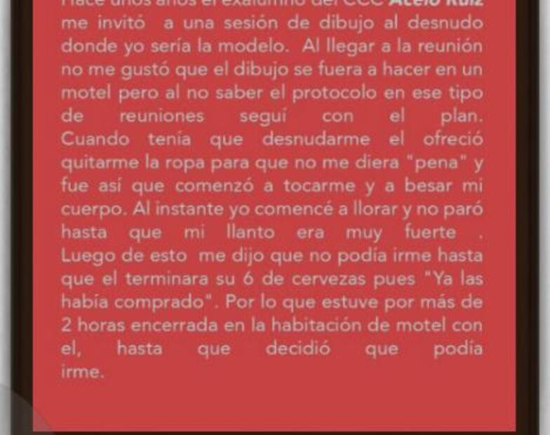 Denuncian violencia de género en el Centro de Capacitación Cinematográfica con tendedero
