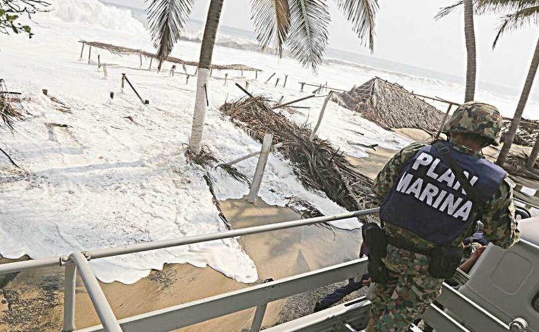 Mar de Fondo deja daños en 218 casas en Guerrero