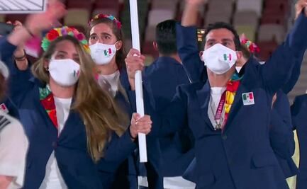 Gaby López y Rommel Pacheco lideraron a la delegación mexicana en la inauguración de Tokio 2020