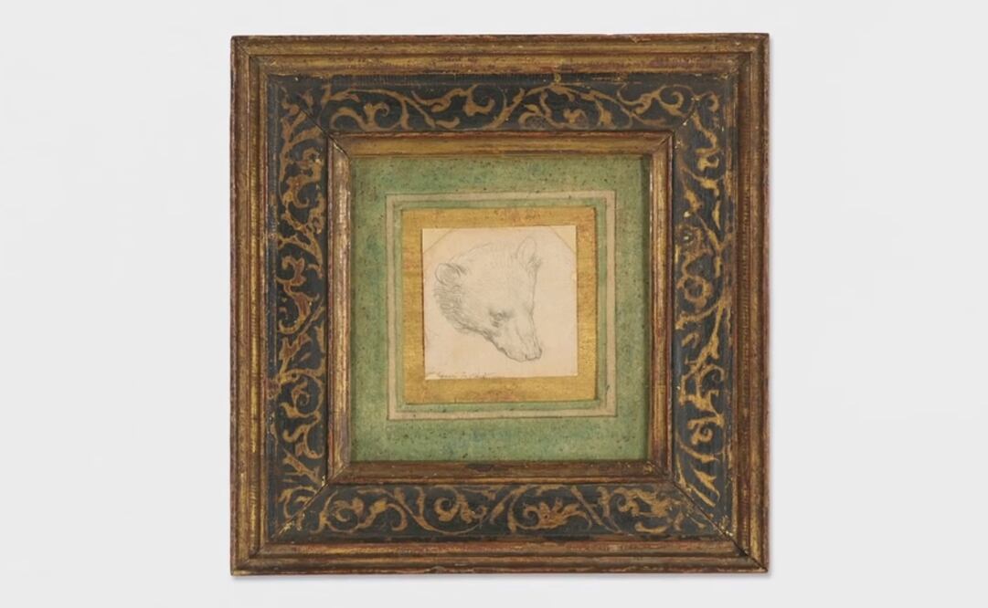 Boceto de una cabeza de oso, por Leonardo da Vinci. Foto: Christie's