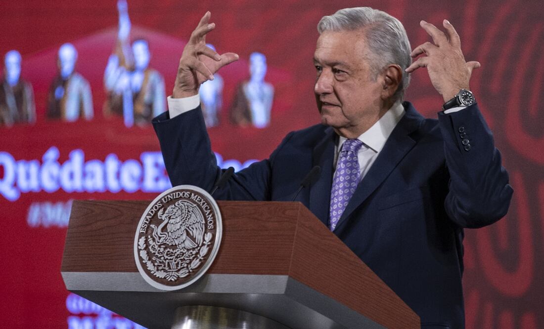 "Ni modo que haya un gremio puro", dijo en una conferencia mañanera López Obrador. Foto: Sergio Tapia / EL UNIVERSAL