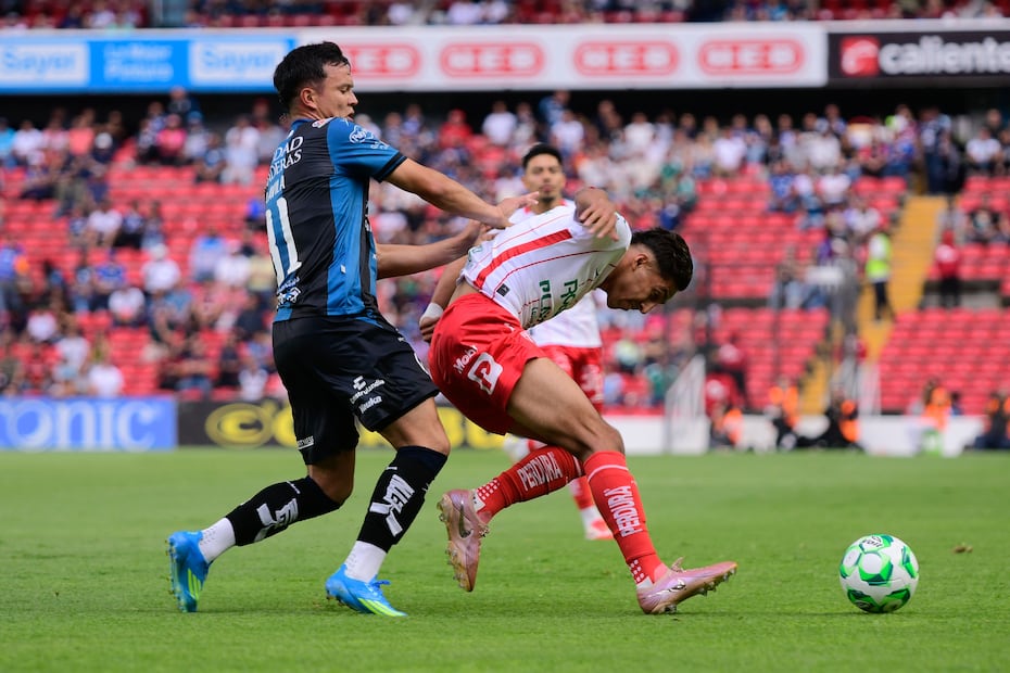 Querétaro y Necaxa en partido, durante la fase regular del torneo Clausura 2026 de la Liga MX - Foto: Imago7