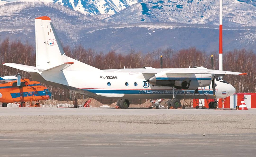Un avión ruso An-26 fue el que se estrelló en la península de Kamchatka. Foto: AFP