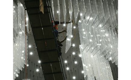 Tras sismo, retiran megacandil de San Lázaro