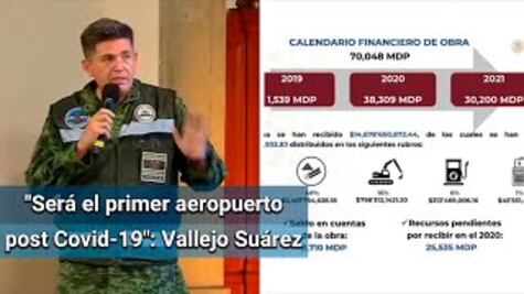 Aeropuerto de Santa Lucía se construirá con normatividad tras pandemia de Covid-19