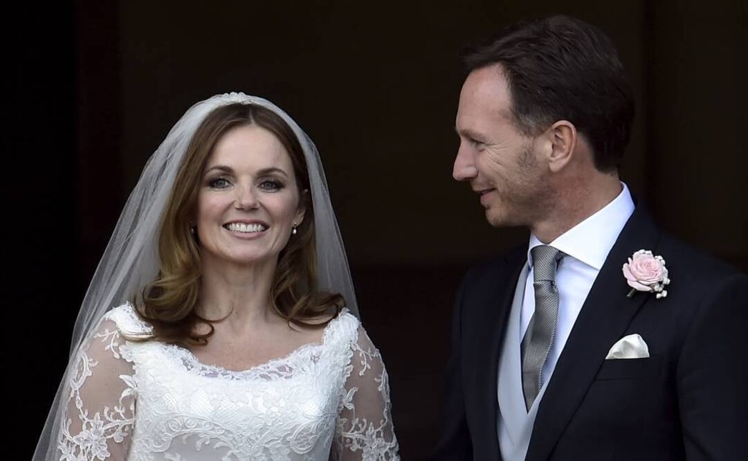 La conocida como "Ginger Spice" contrajo matrimonio en 2015 con el ex piloto británico. FOTO: Archivo.