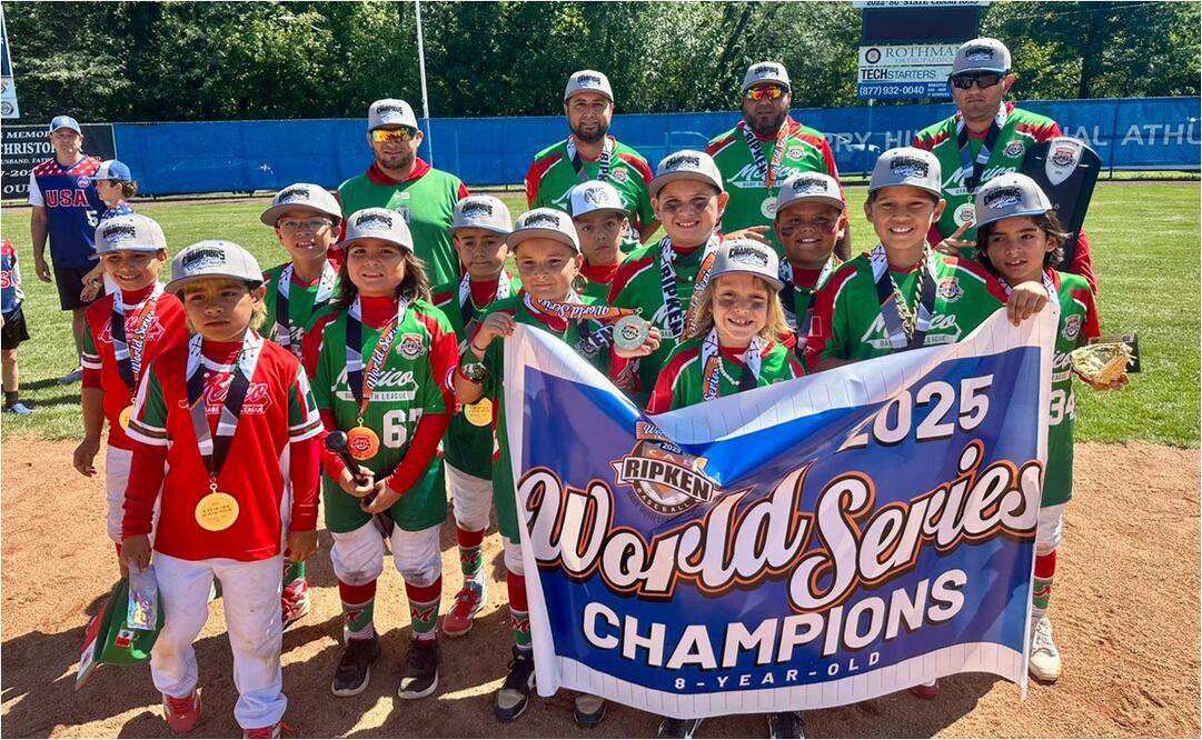 FOTO: ESPECIAL - México conquista la Serie Mundial de Beisbol Cal Ripken Sub 8; venció a Estados Unidos