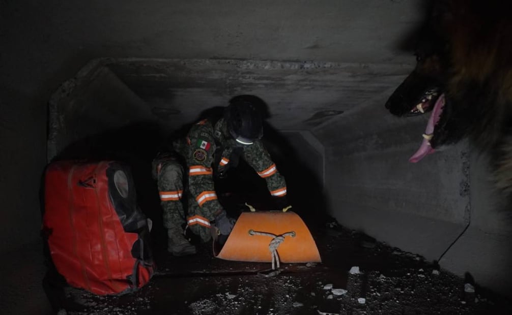 Curso del batallón de emergencias. Foto: Especial