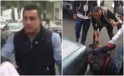 VIDEO. Exhiben a funcionario por golpear a adulto mayor en Toluca 