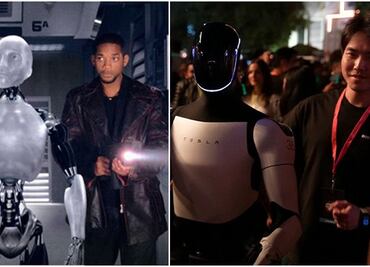 Comparan película “Yo, Robot” con Elon Musk tras presentar a Robotaxi y Optimus de Tesla
