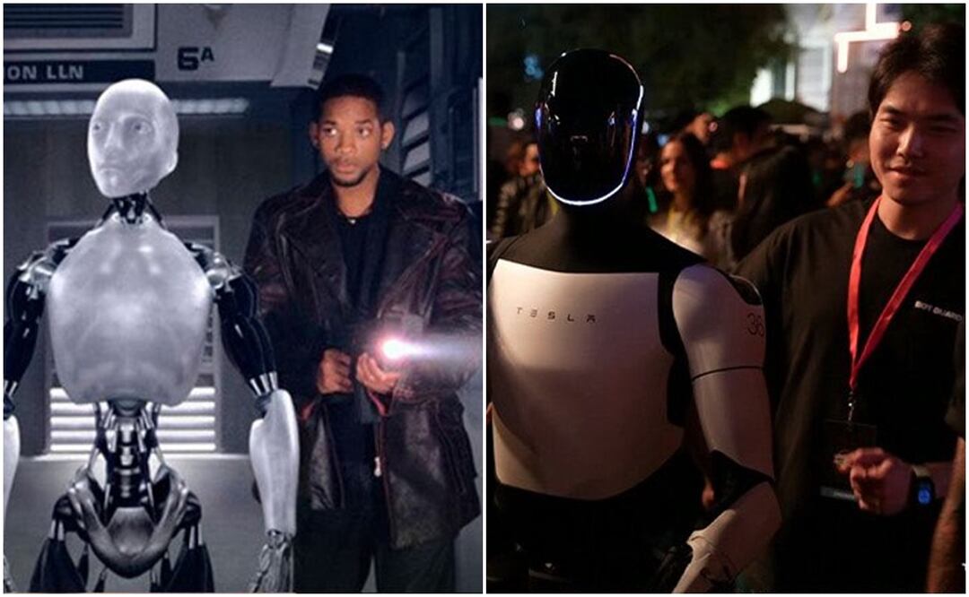 El filme ambientado en el año 2035 mostró un mundo distópico en donde los robots humanoides cuentan con la inteligencia para ser programados y realizar actividades humanas. Fotos: Tesla / Imdb