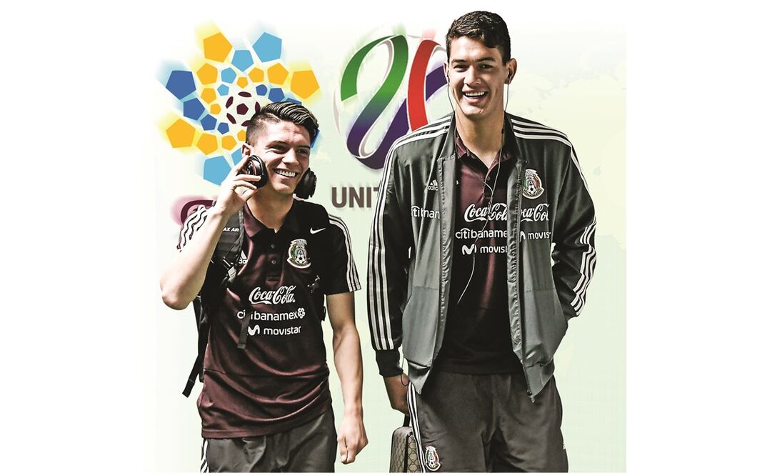 Dos rayados, Jonathan González y César Montes, en la mira. (FOTOARTE: RENÉ ZUBIETA. EL UNIVERSAL)