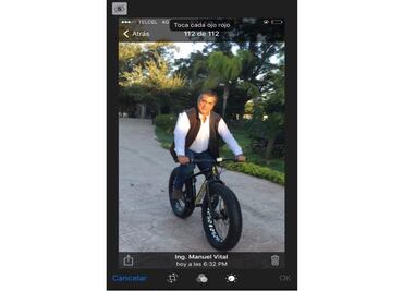Se viraliza imagen de “El Bronco” en bicicleta