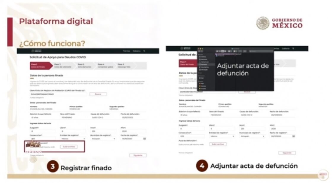 Este es el proceso para solicitar apoyo de 11 mil pesos por muerte de familiar por Covid-19