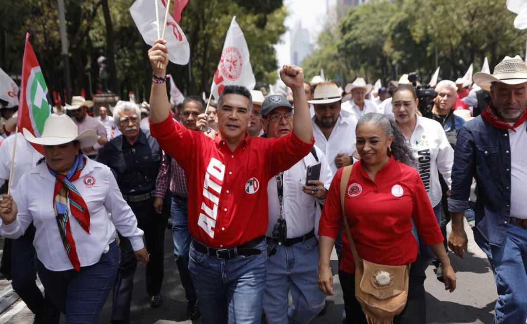 Marcha de Alito sobre paseo de la Reforma. Foto: Diego Simón / EL UNIVERSAL