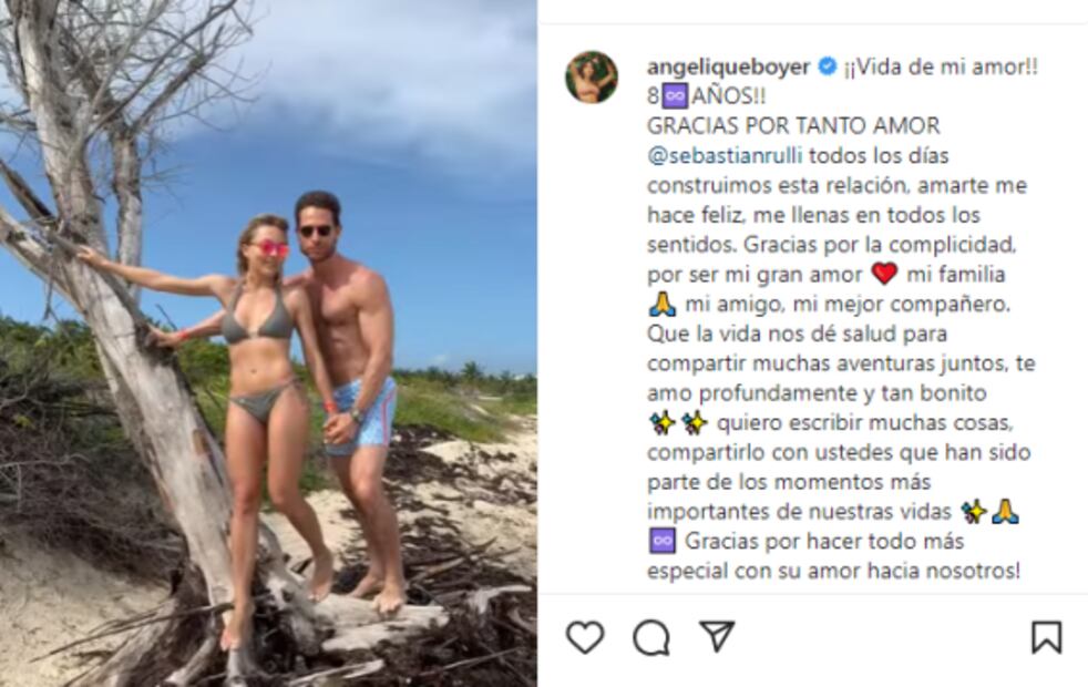 Angelique Boyer fotografía a Sebastián Rulli como dios lo trajo al mundo y levanta pasiones en seguidoras 