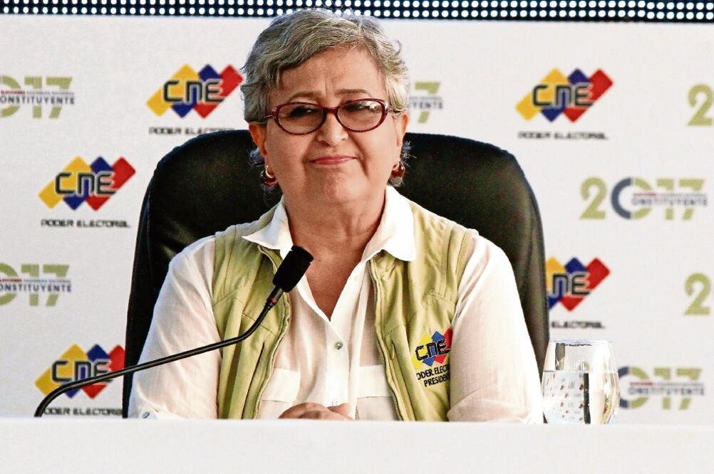 Seguridad. La presidenta del CNE, Tibisay Lucena, anunció medidas de protección ante las amenazas de la oposición para frenar la Constituyente (BORIS VERGARA. XINHUA)