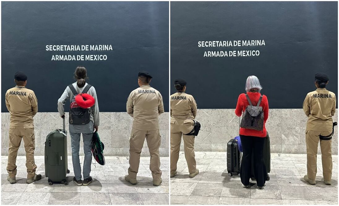 Detienen a dos rumanos con 12 paquetes de cocaína en el AICM- Foto: especial