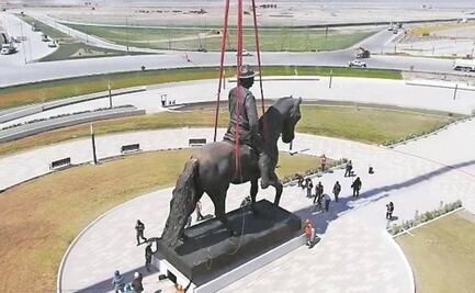 Llega a terminal la estatua del general Felipe Ángeles