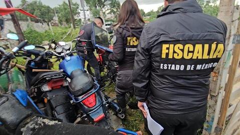 Recuperan ocho motocicletas con reporte de robo durante cateo en el Edomex