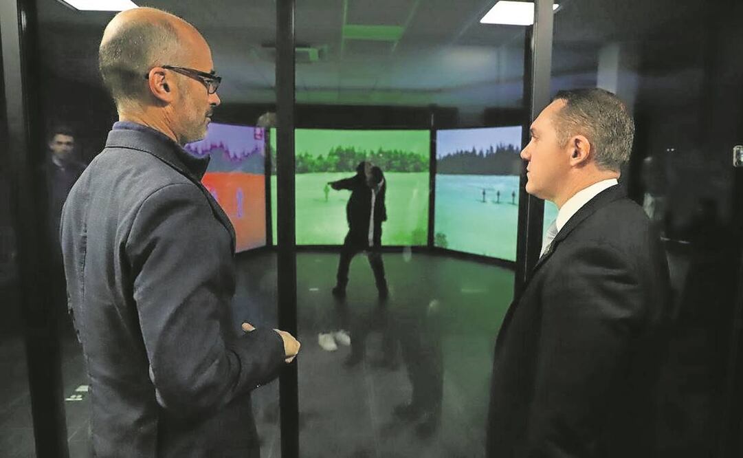 El edil de San Pedro Garza García, Miguel Treviño, y su homólogo de Cuajimalpa, Adrián Rubalcava, hablaron sobre el modelo policial. Foto: Especial