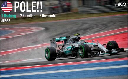 Rosberg es "pole" en EU; "Checo" largará quinto 