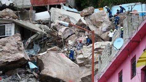 Piden no detonar pirotecnia en zonas cercanas al Cerro del Chiquihuite; dificulta la búsqueda, advierten 