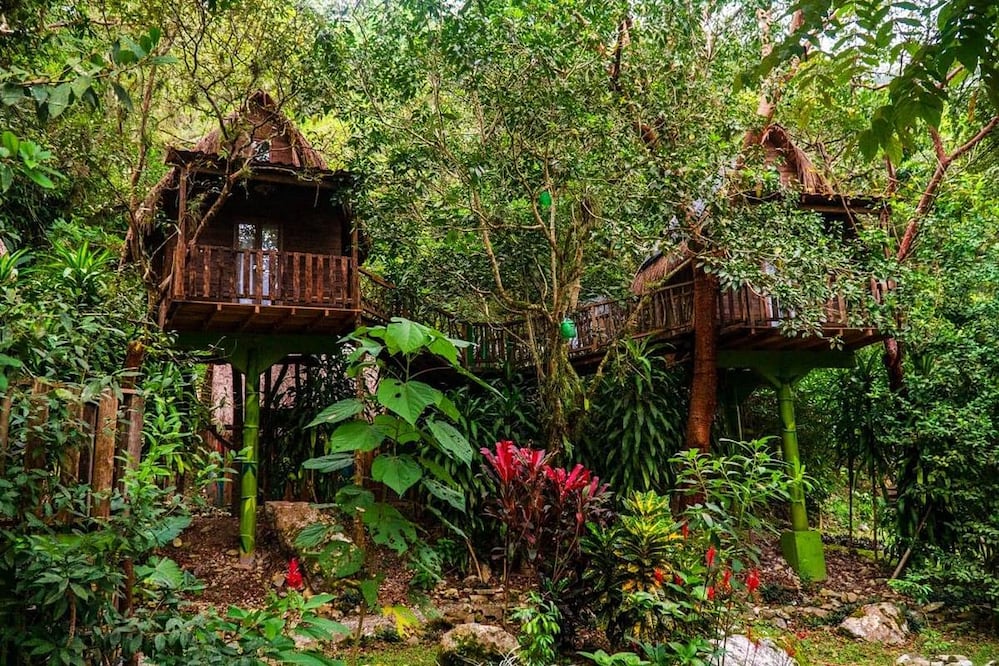 Villa Ecoturística La Huerta, uno de los hoteles románticos de la Huasteca Potosina. Foto: Villa Ecoturística La Huerta. Xilitla