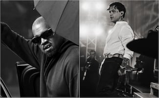 Nodal es captado en el concierto de Kanye West; abandonó la Plaza de Toros con discreción 