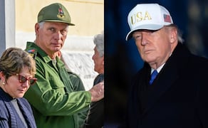 Los presidentes de Cuba y Estados Unidos, Miguel Díaz-Canel y Donald Trump, respectivamente. Fotos: AP