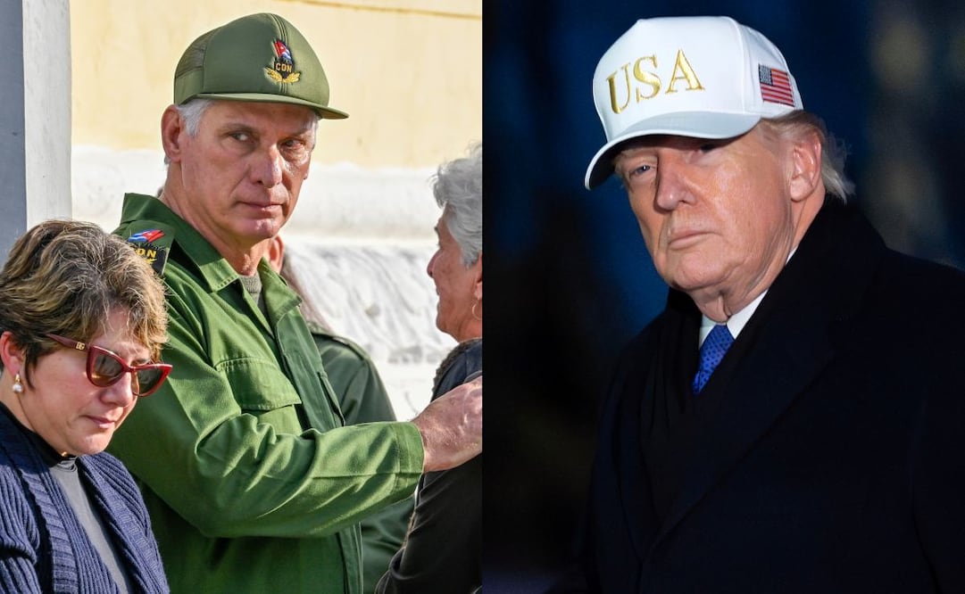 Los presidentes de Cuba y Estados Unidos, Miguel Díaz-Canel y Donald Trump, respectivamente. Fotos: AP