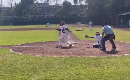 AMLO va a batear y presume hit; “pudo ser doblete, pero ya no es lo mismo de antes”, dice