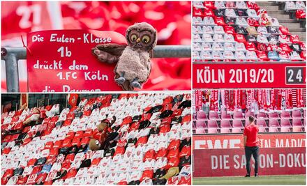 FC Colonia llena las gradas con bufandas y camisetas de sus aficionados 
