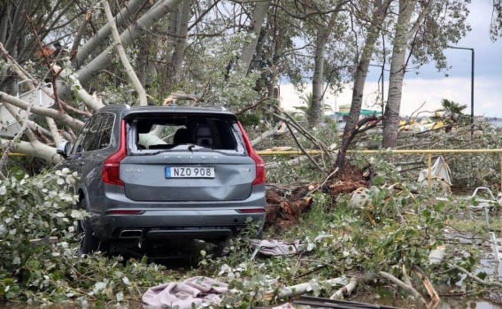 Tornado y tormentas de granizo en Grecia dejan siete muertos