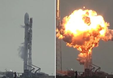 Video. Captan explosión de cohete en Cabo Cañaveral