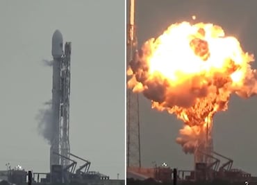 Video. Captan explosión de cohete en Cabo Cañaveral