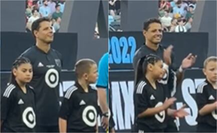 VIDEO: Chicharito Hernández olvida rivalidades y entona el Himno Nacional Mexicano