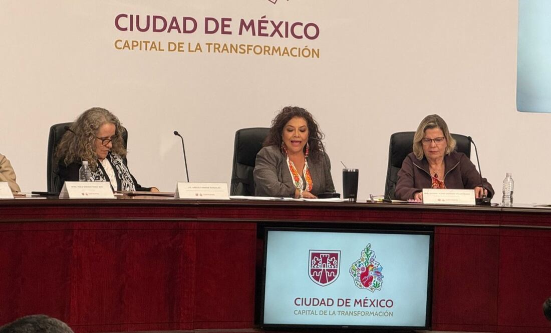 Clara Brugada confía que este viernes se llegue a un acuerdo con transportistas.
Foto: Laura Arana