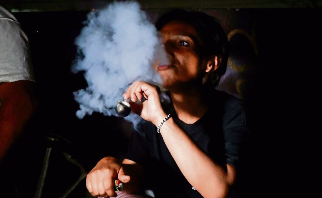 Jessica, de 19 años, es adicta a diversas drogas: crystal, ice y heroína; todas ya contienen fentanilo. Foto: Valente Rosas / EL UNIVERSAL