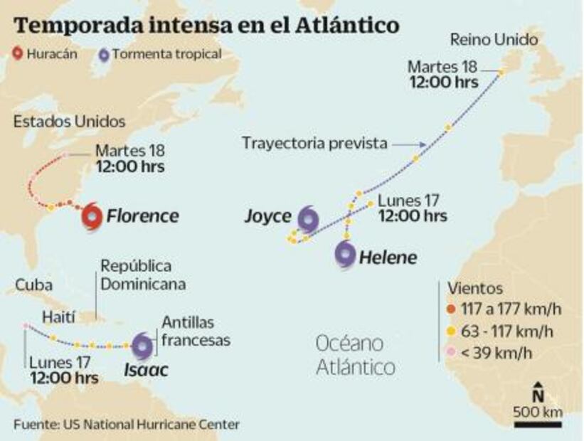 Huracán “Florence” provoca inundaciones antes de tocar tierra