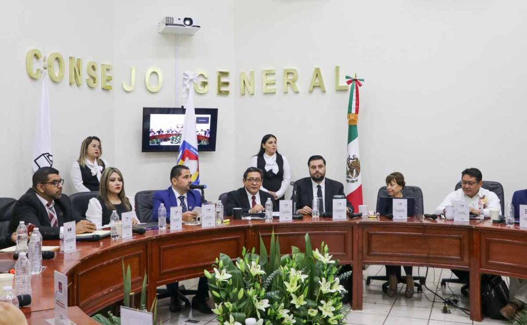 En sesión del IEE BCS, se revisó la solicitud de nulidad y separación del convenio de Morena que hicieron consejeros estatales de este partido la semana pasada en BCS y acordó su improcedencia. Foto: Especial