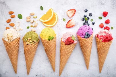 El helado también puede ser vegano