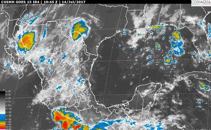 Prevén amplias zonas de tormenta por la tarde en el país