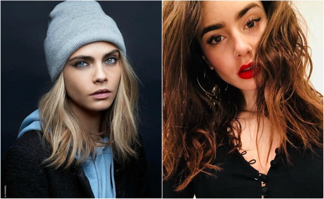Las cejas gruesas están relacionadas con la economía de Japón (Foto:Instagram: Cara Delevingne, Lily Collins)